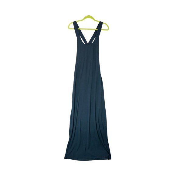 NWT MICHAEL KORS‎ Women's Solid Halter Maxi Dress Size XS MSRP $140 ~ Navy - Picture 1 of 7